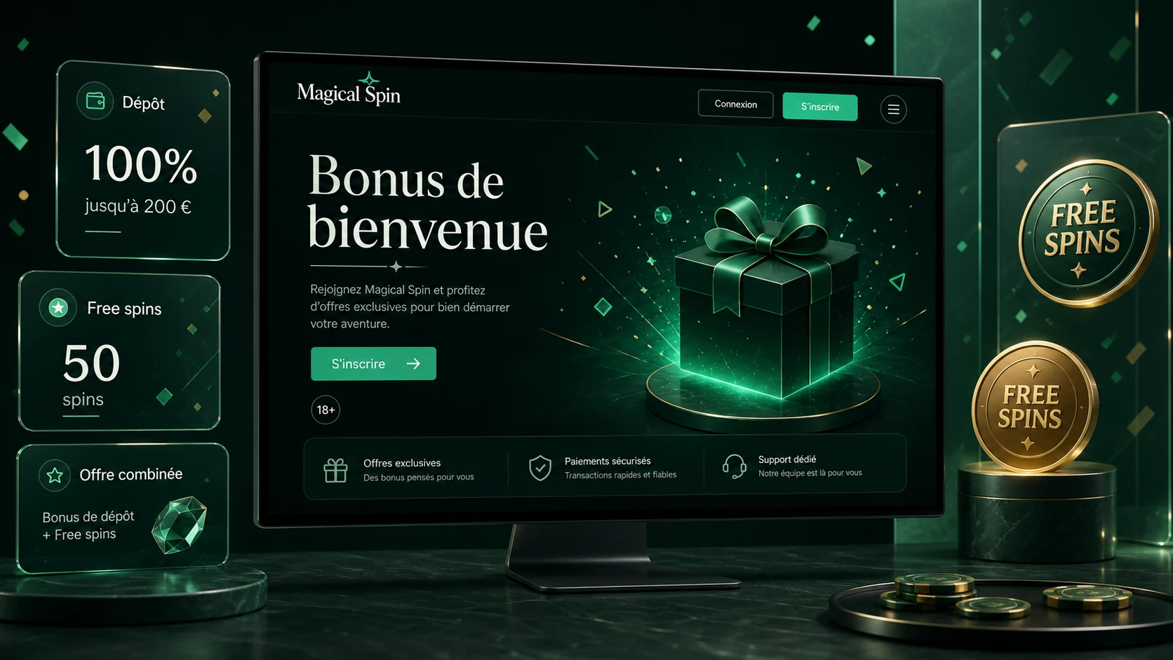 Magical Spin Welcome Bonus – Jusqu’à 1000€ ?