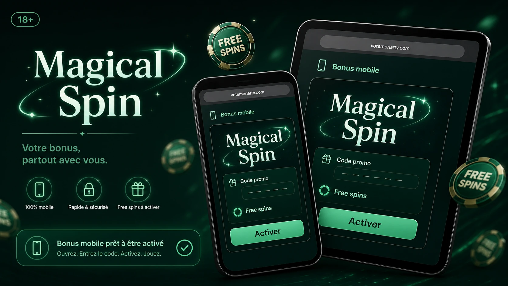 Magical Spin sur Mobile : Profitez des Bonus Partout !