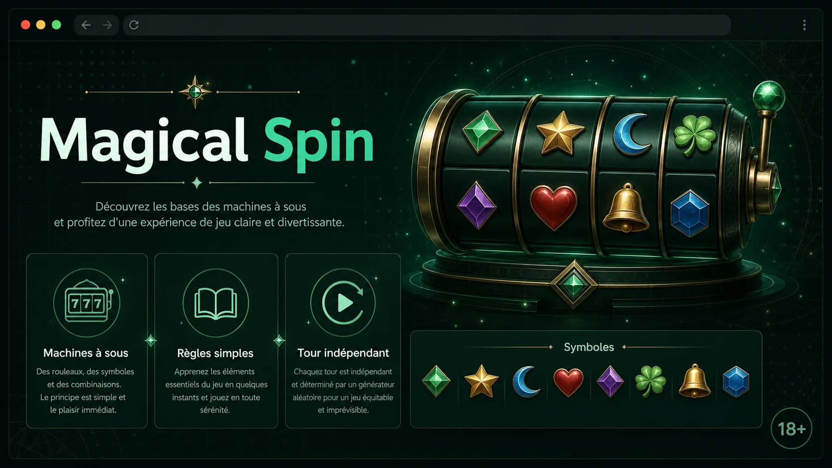 Présentation des magical slots